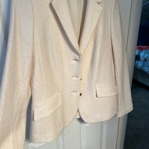 Talbots Cream Women's Blazer